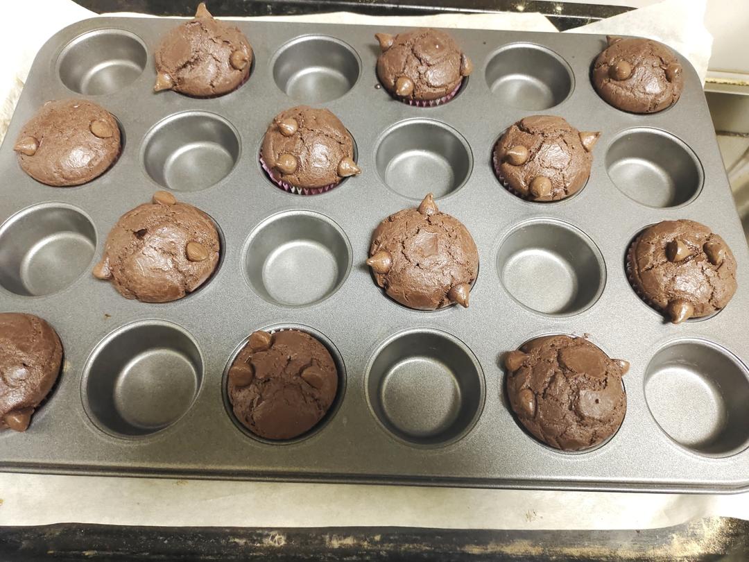 在家做巧克力蘑菇头麦芬蛋糕🍫