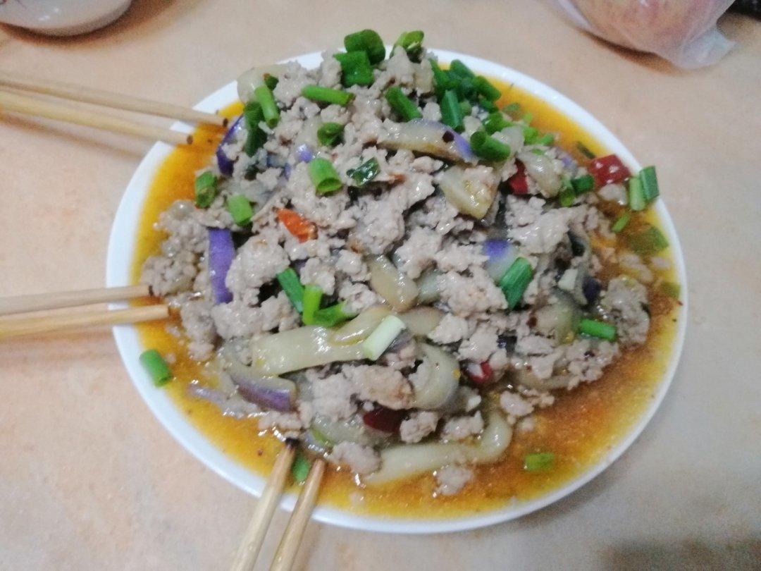 红烧肉沫茄子