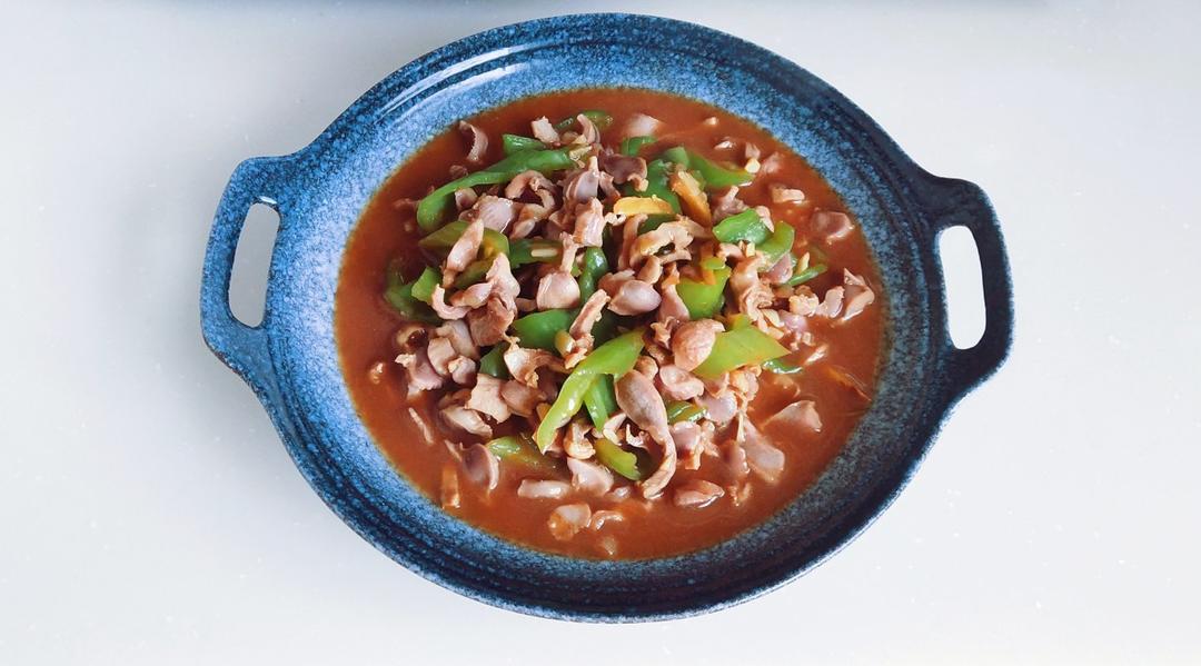 辣椒炒鸡胗（家常简易）