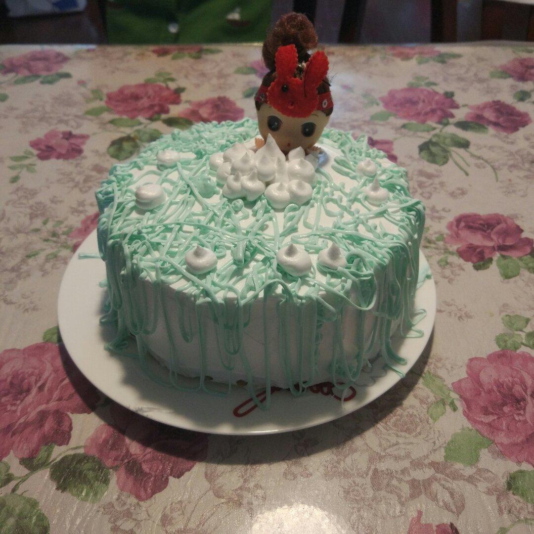 娃娃泡泡浴洗澡蛋糕