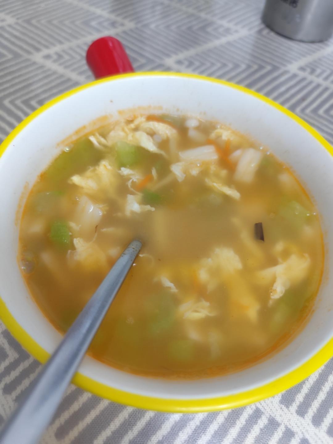 丝瓜鲜虾菌菇汤