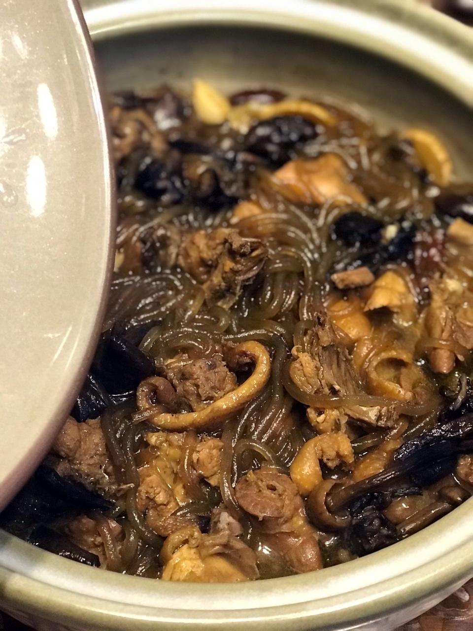 小鸡蘑菇炖粉条