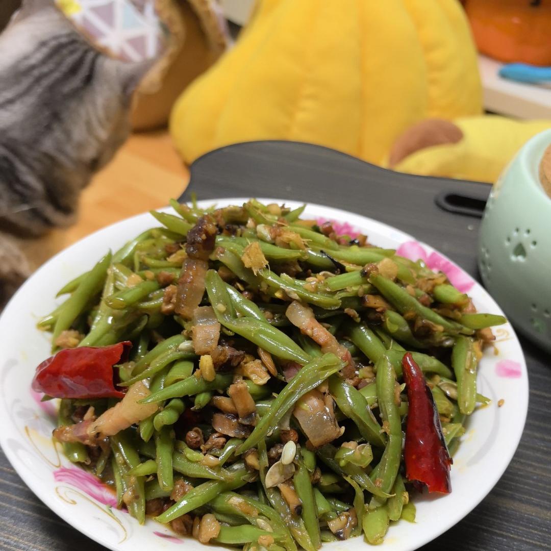 家常四季豆炒肉