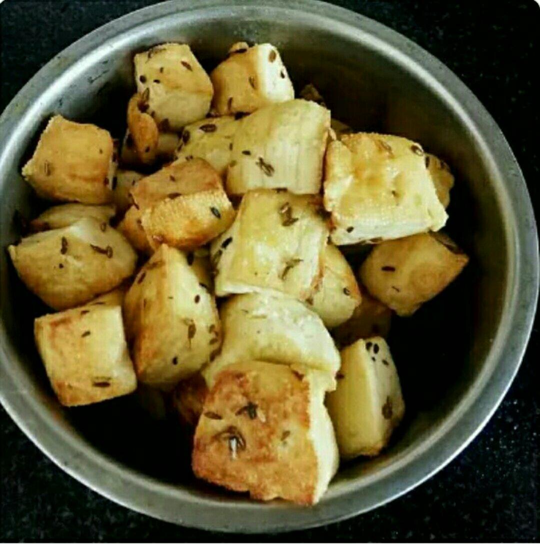 特别简单的孜然煎豆腐