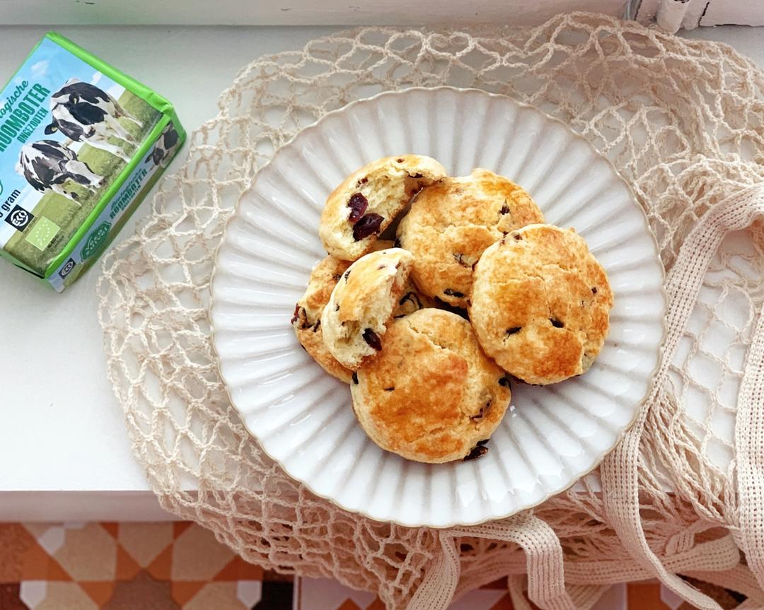 蔓越莓司康的做法