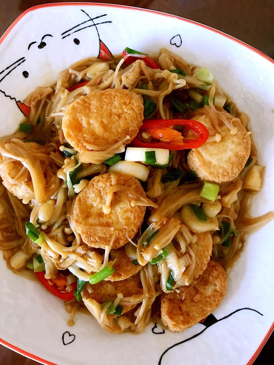 超级下饭菜--金针菇日本豆腐