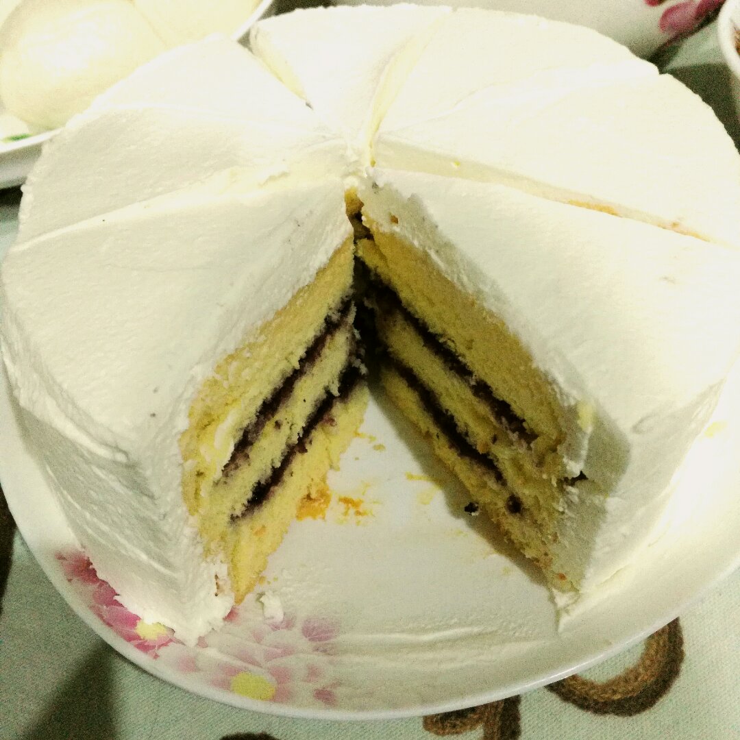 6寸原味戚风蛋糕