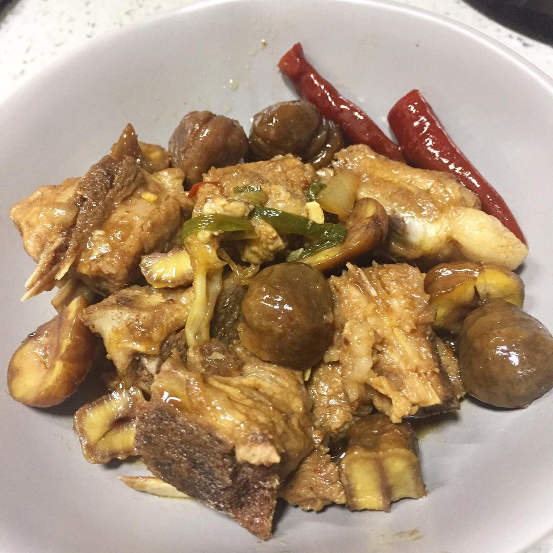 栗子（板栗）烧排骨