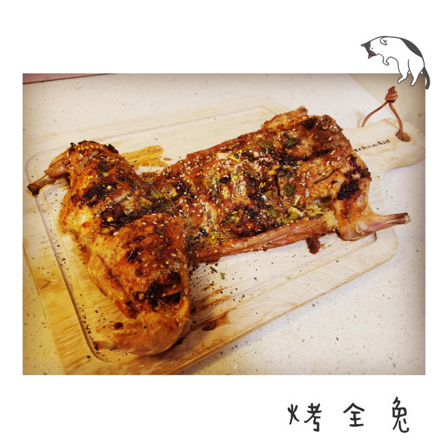 carolinexin做的香辣孜然烤兔腿