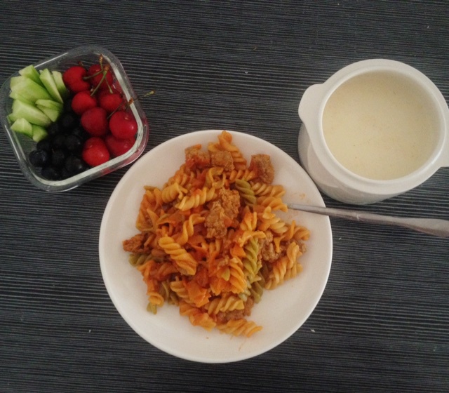 蕃茄蘑菇肉酱意大利面