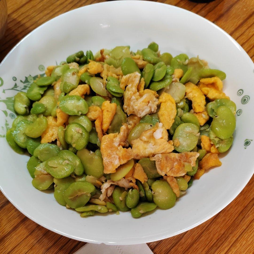 下饭菜！鸡蛋炒蚕豆米！一家人都爱吃！