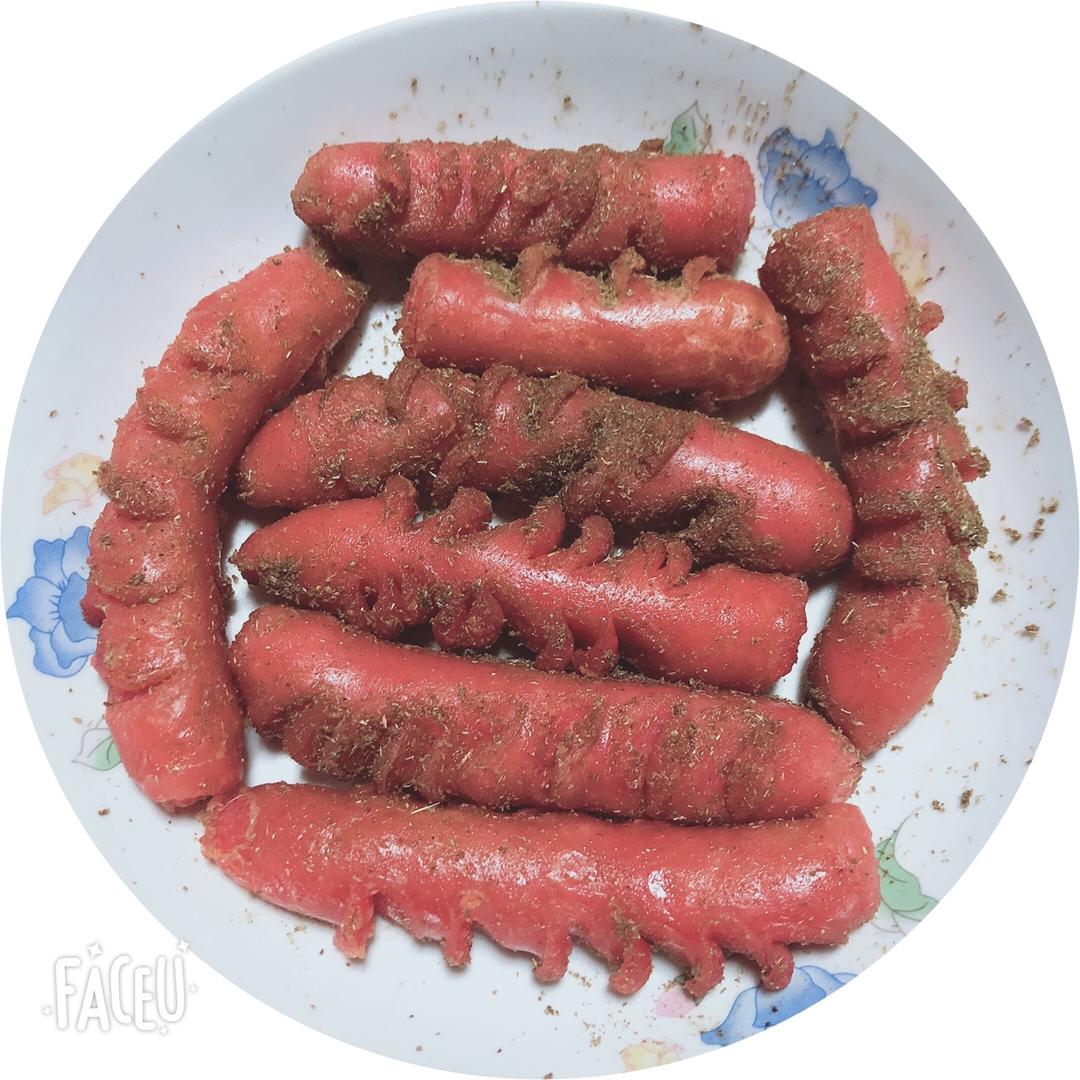 小时候的味道-炸火腿肠