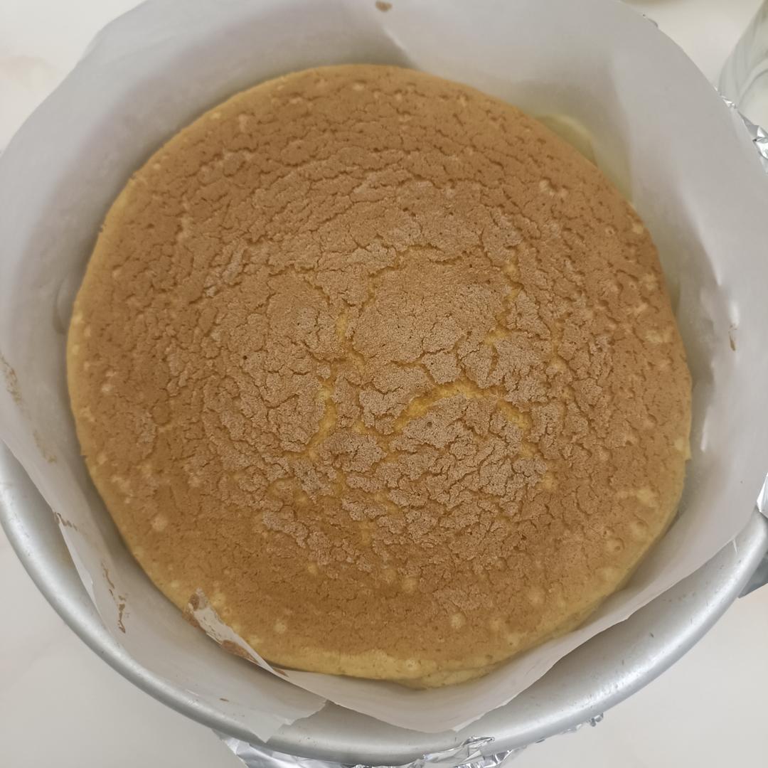 8寸圆形模具的古早蛋糕，完美方子！