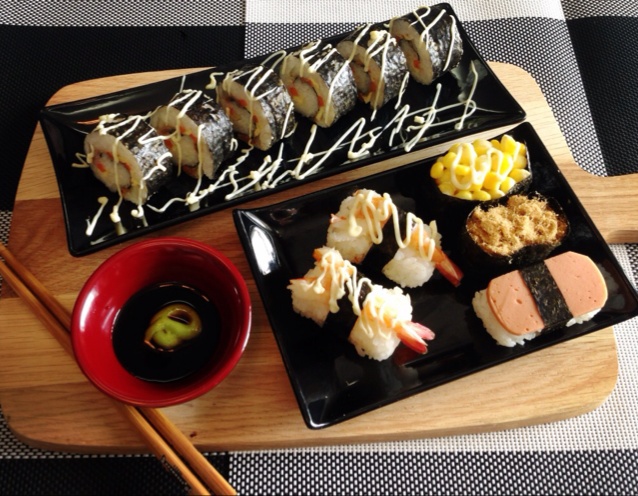 圣百合做的手握寿司