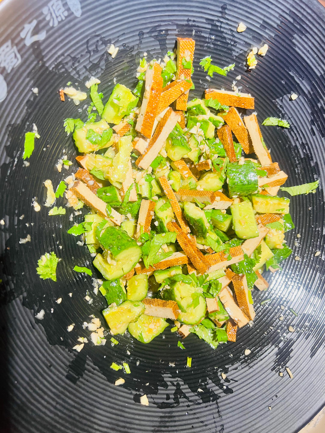 凉拌黄瓜豆腐干 懒人版