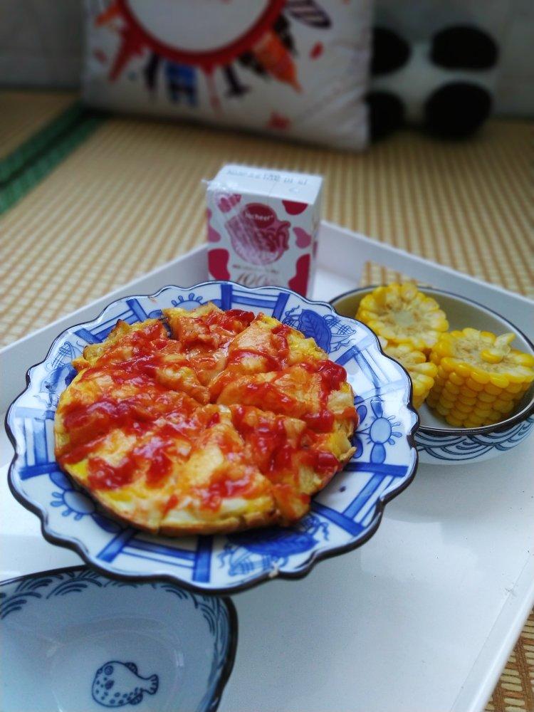 馒头披萨（用吐司也可以，消灭馒头吐司的早餐）
