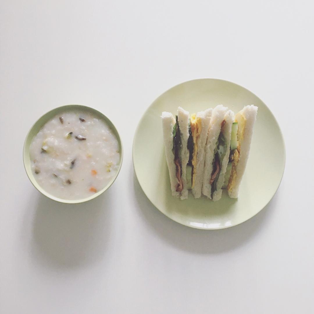 蔬菜玉米麦片粥