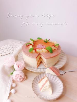 果茶厨房 | 🍑蜜桃慕斯蛋糕🍰：最最香甜的爱❤的做法 步骤5
