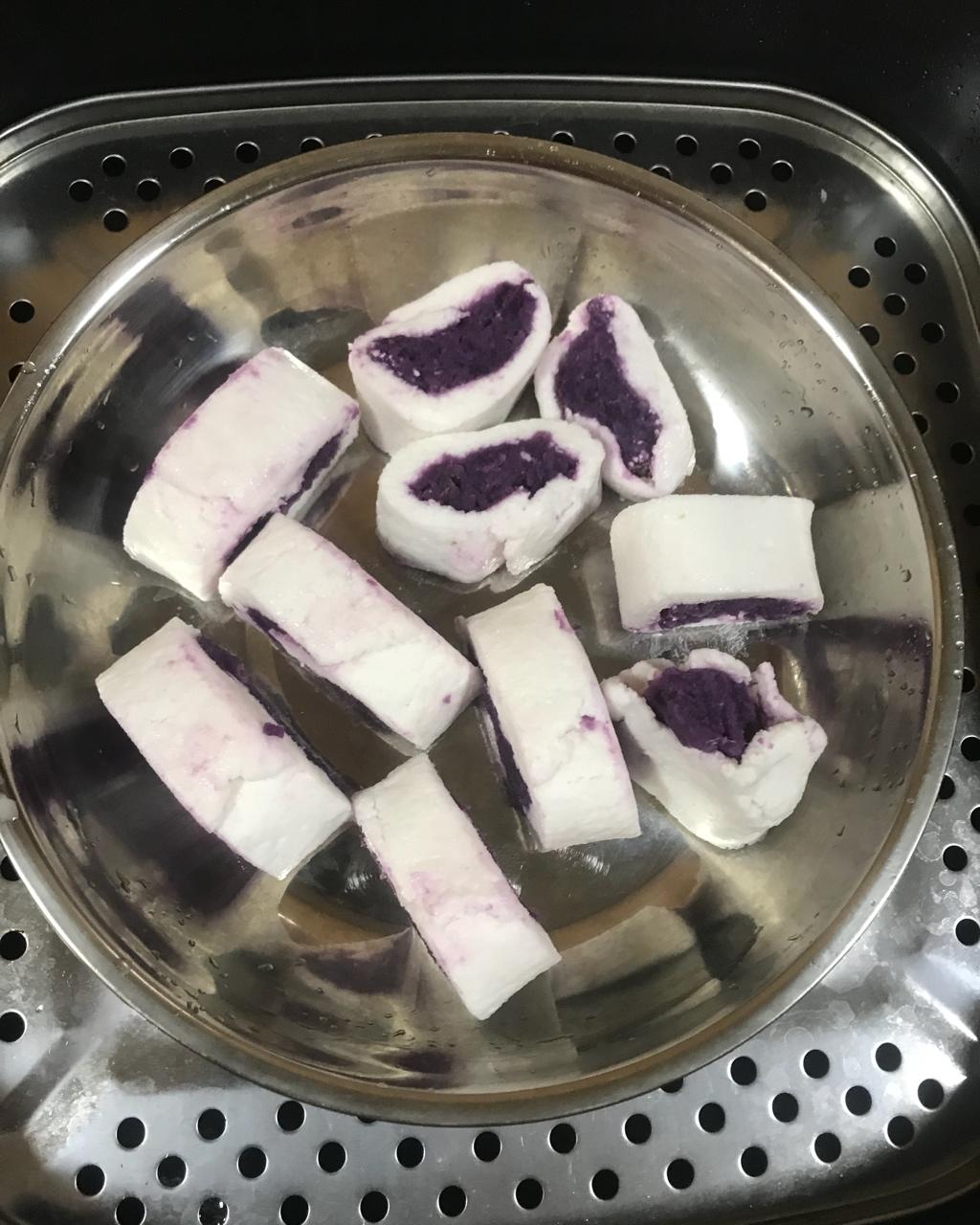 水晶紫薯卷