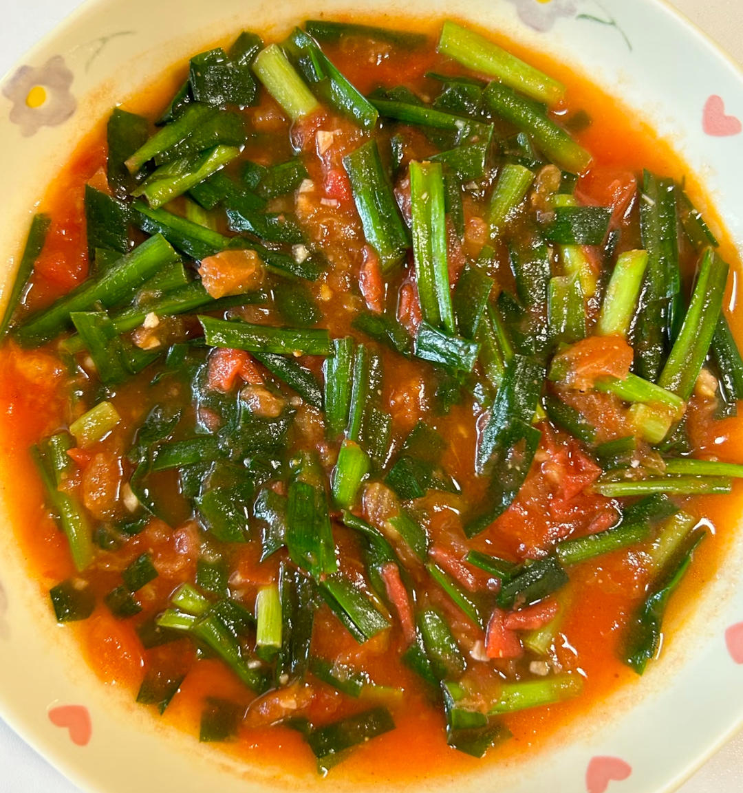 西红柿炒韭菜
