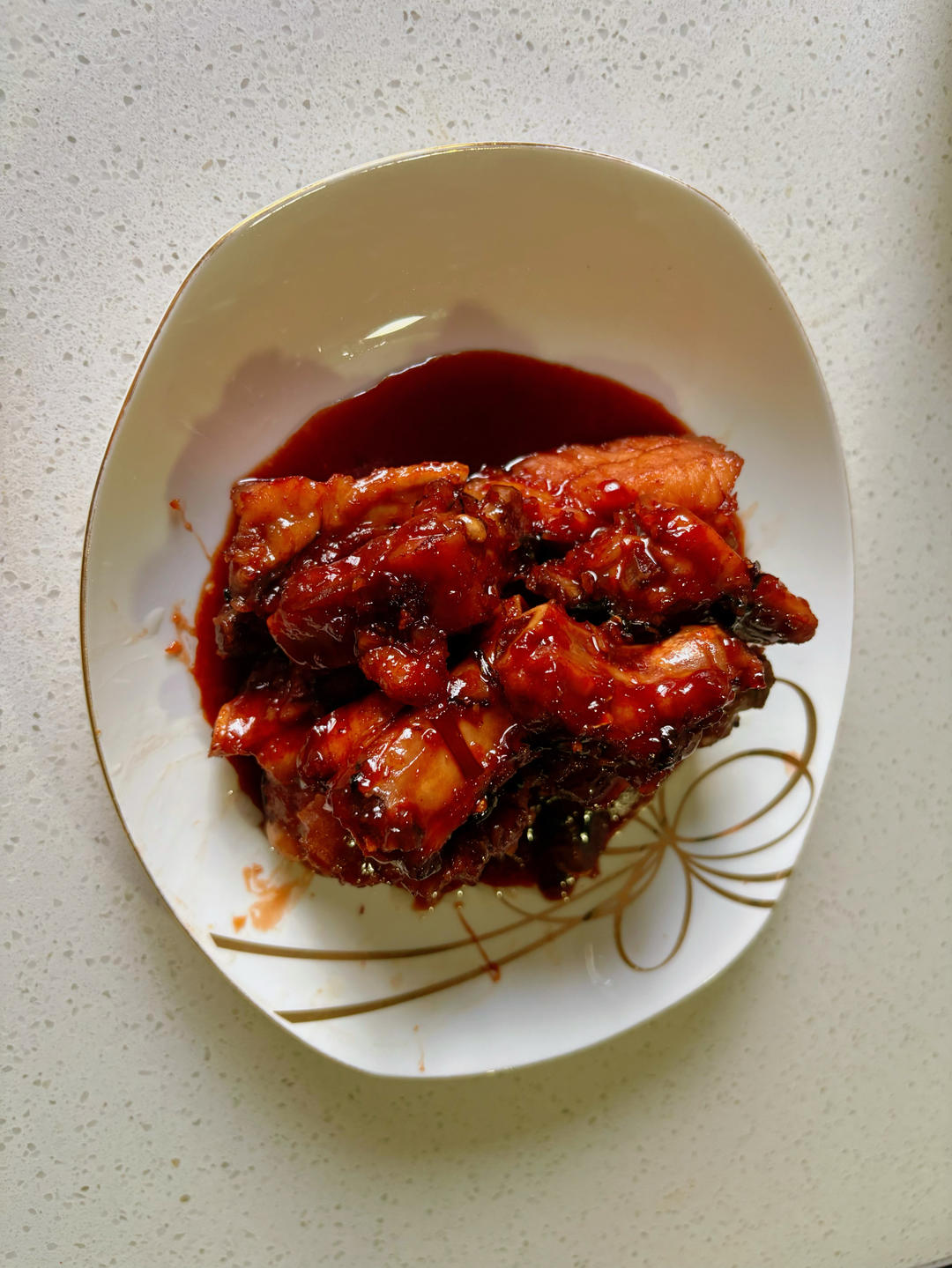 红腐乳烧排骨