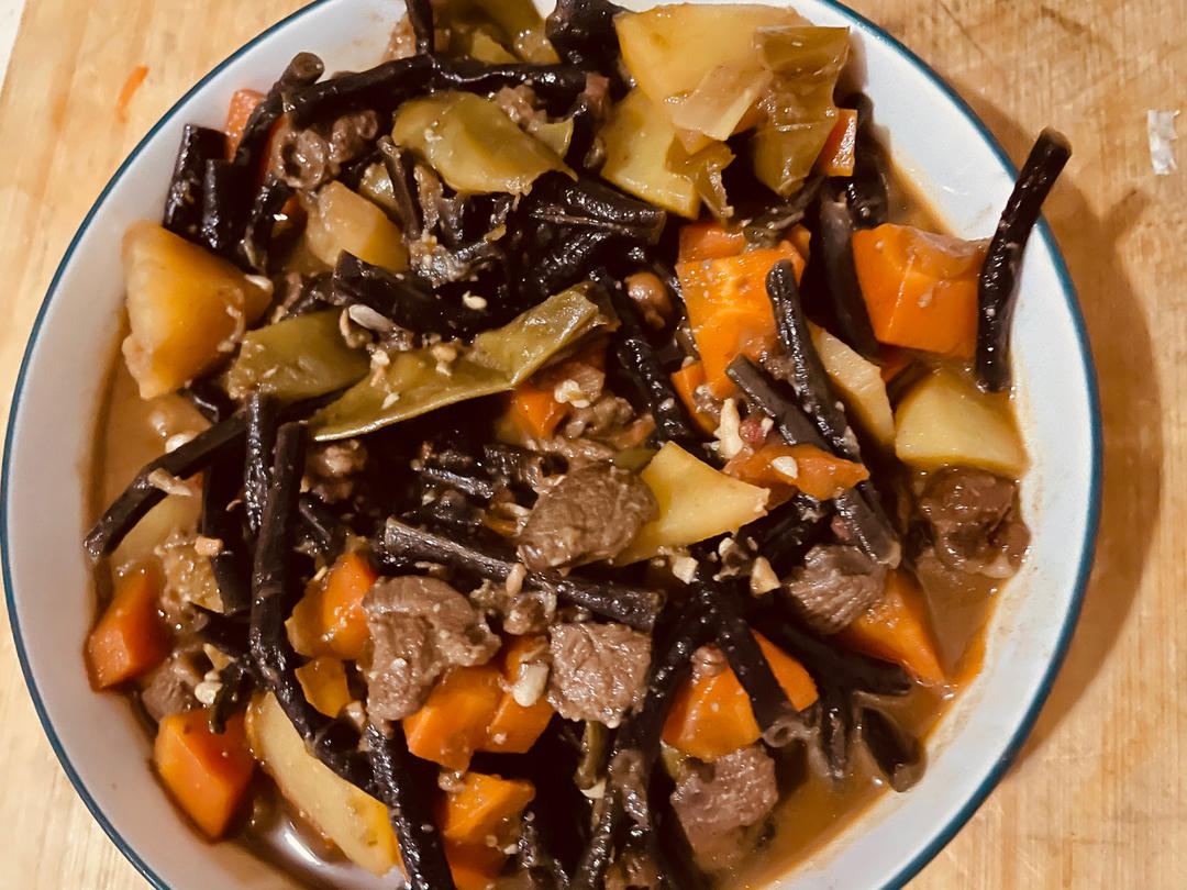 豆角炒肉丝