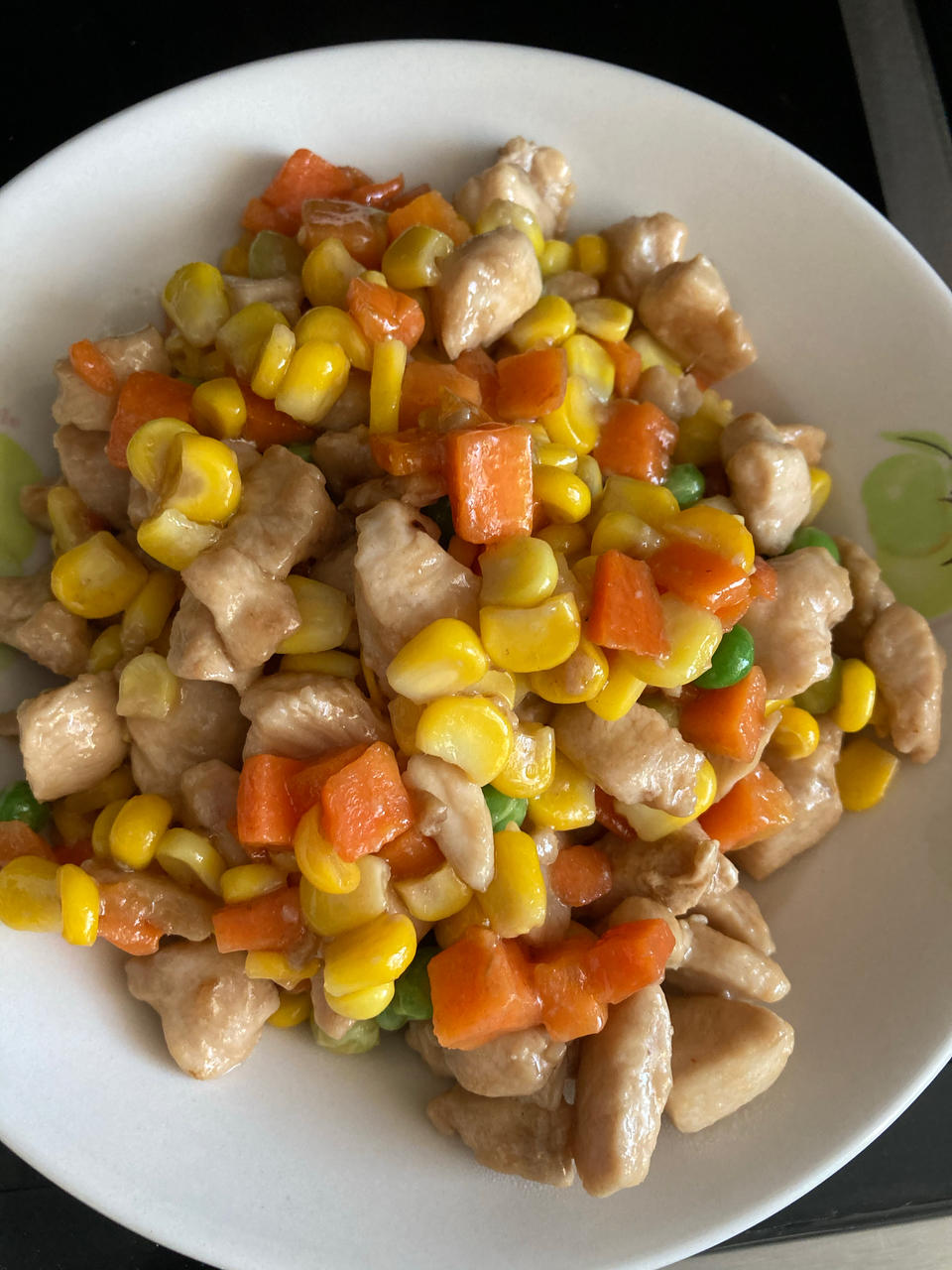 玉米鸡丁