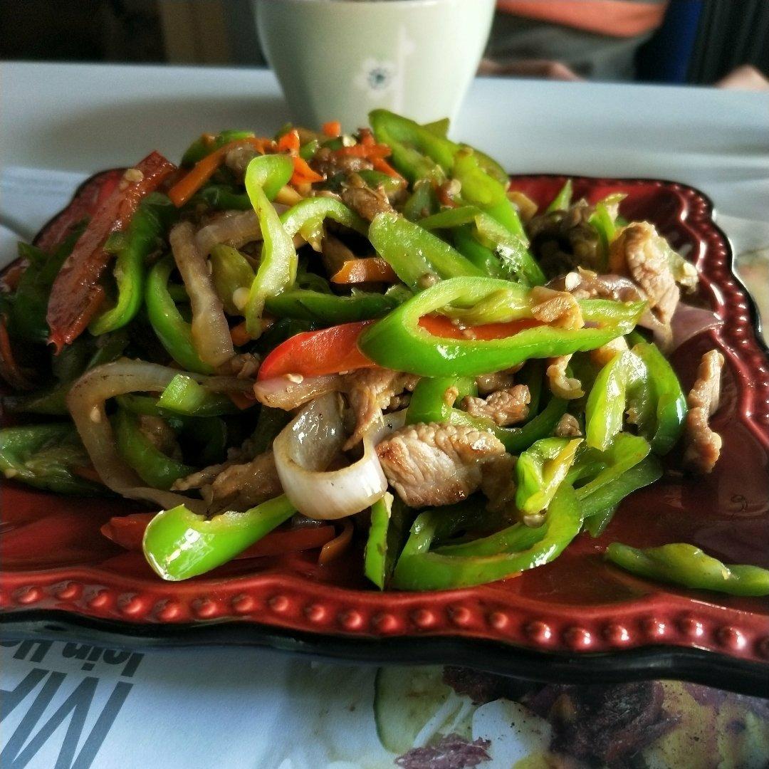 青椒炒肉丝