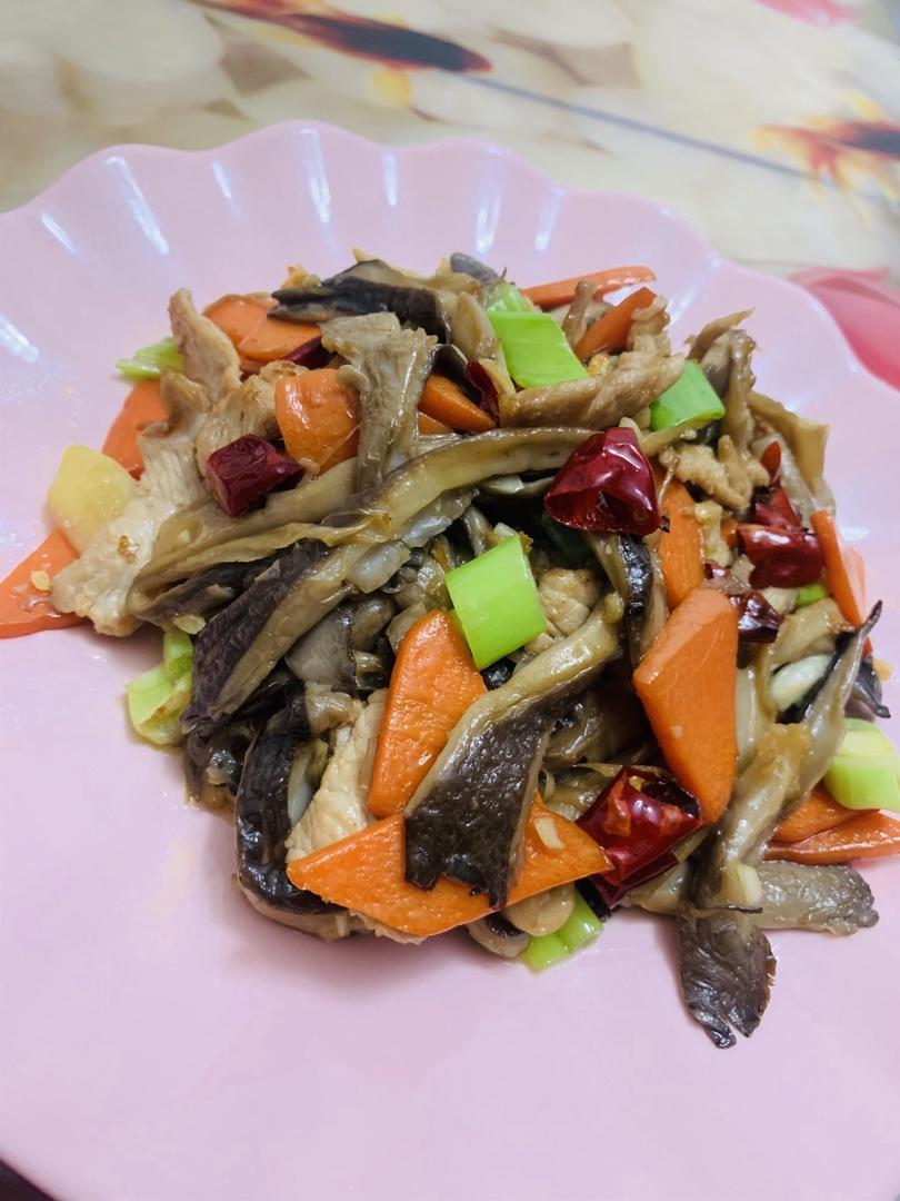 素炒平菇
