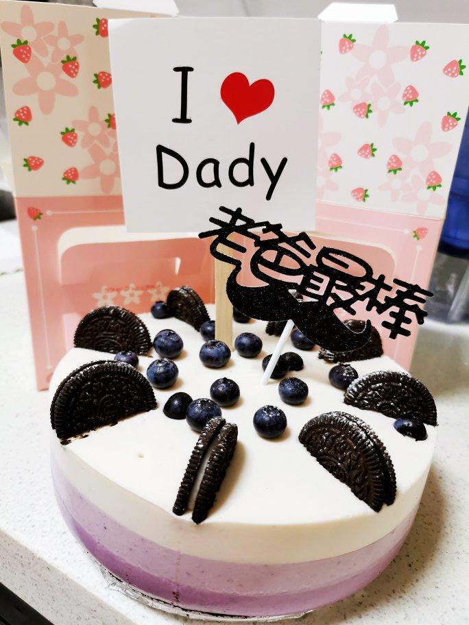 渐变蓝莓冻芝士蛋糕（免烤）