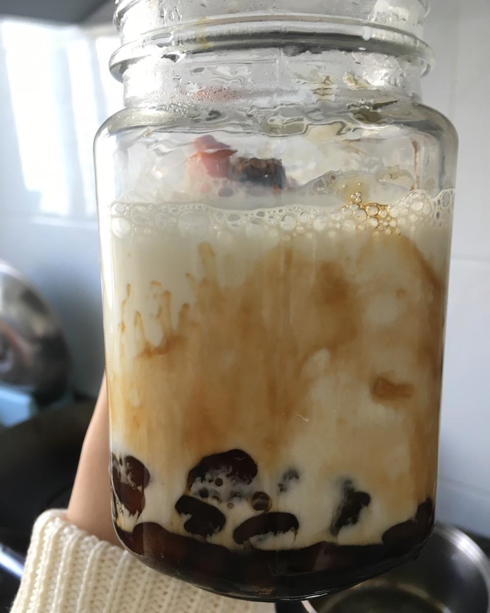 珍珠奶茶~脏脏奶黑珍珠做法（保证成功版）