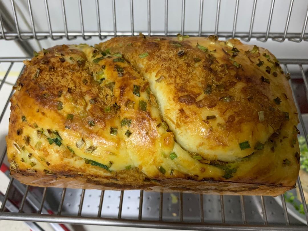 香葱肉松手撕吐司