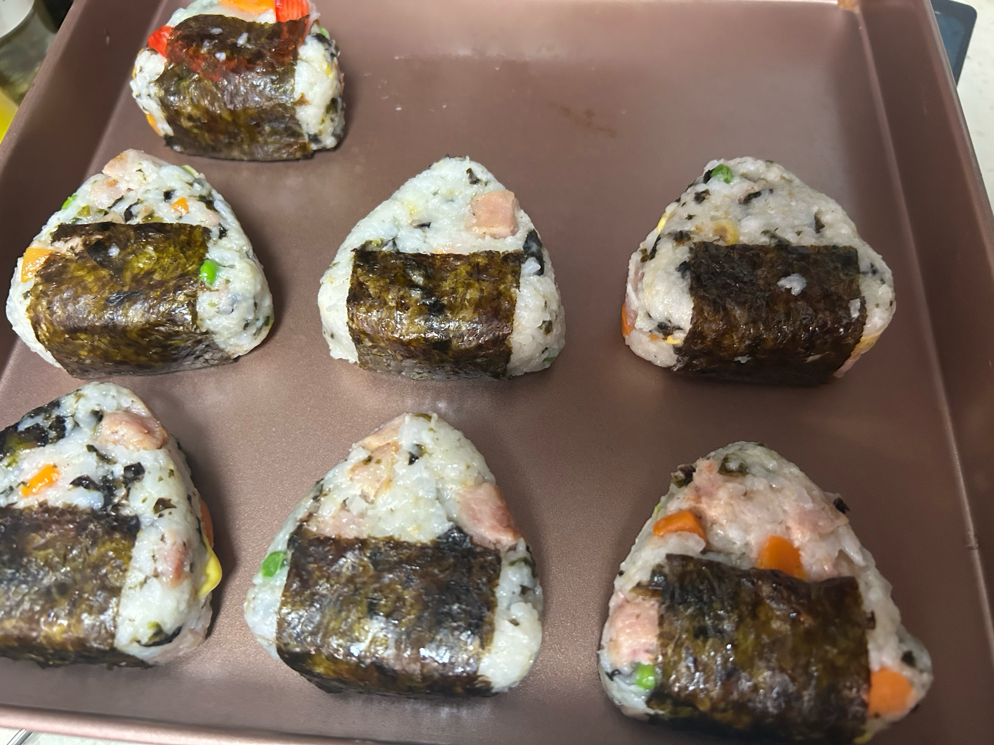 快手早餐—海苔饭团的做法 步骤4
