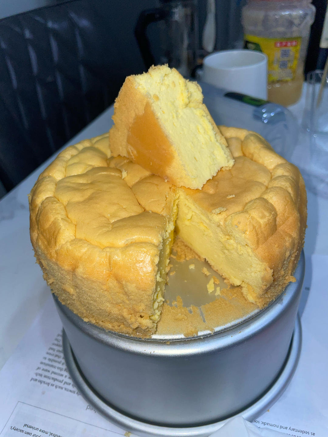 6寸 戚风蛋糕/ 香葱肉松蛋糕