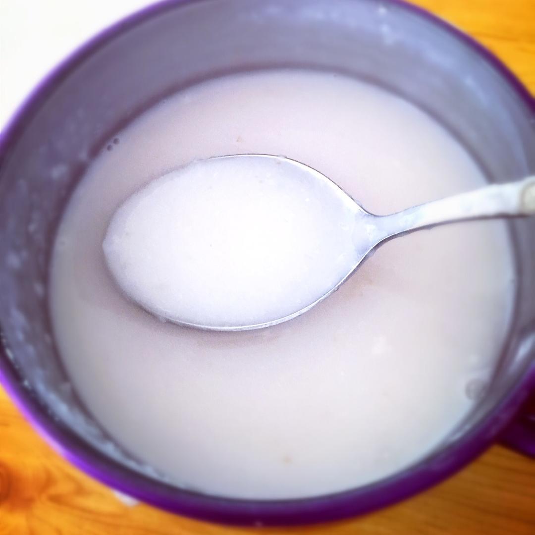 4赞oo哈嘿 做过 午餐•2016年11月27日 莲藕百合莲子大米糊～ #午餐•2016年11