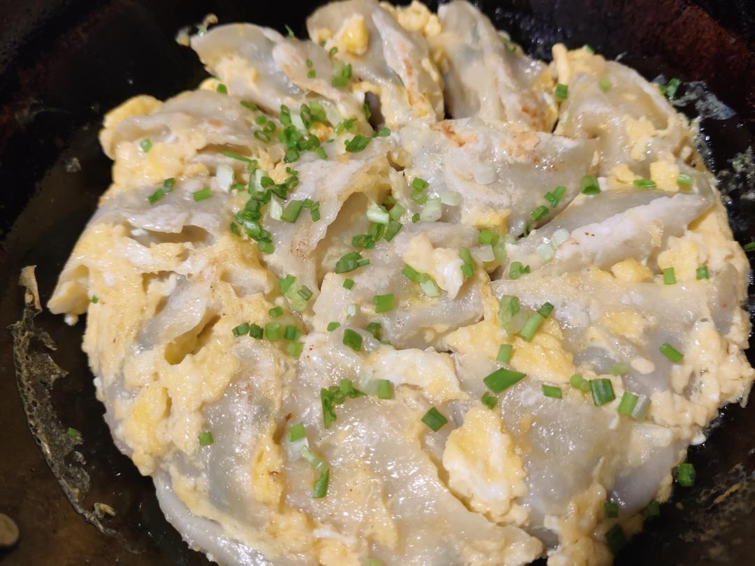 现包现煎抱蛋煎饺&附煎饺的包法