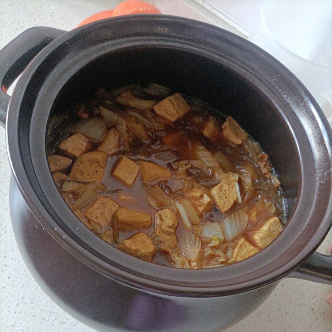 白菜豆腐炖粉条（五花肉版）