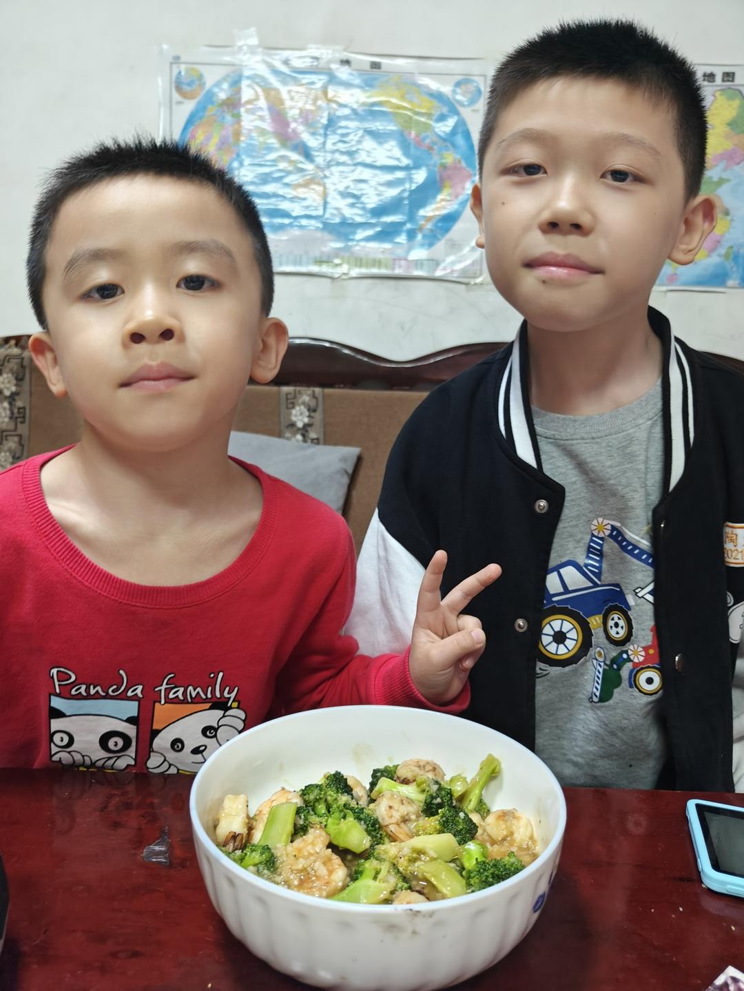 减肥去脂的西兰花炒虾仁