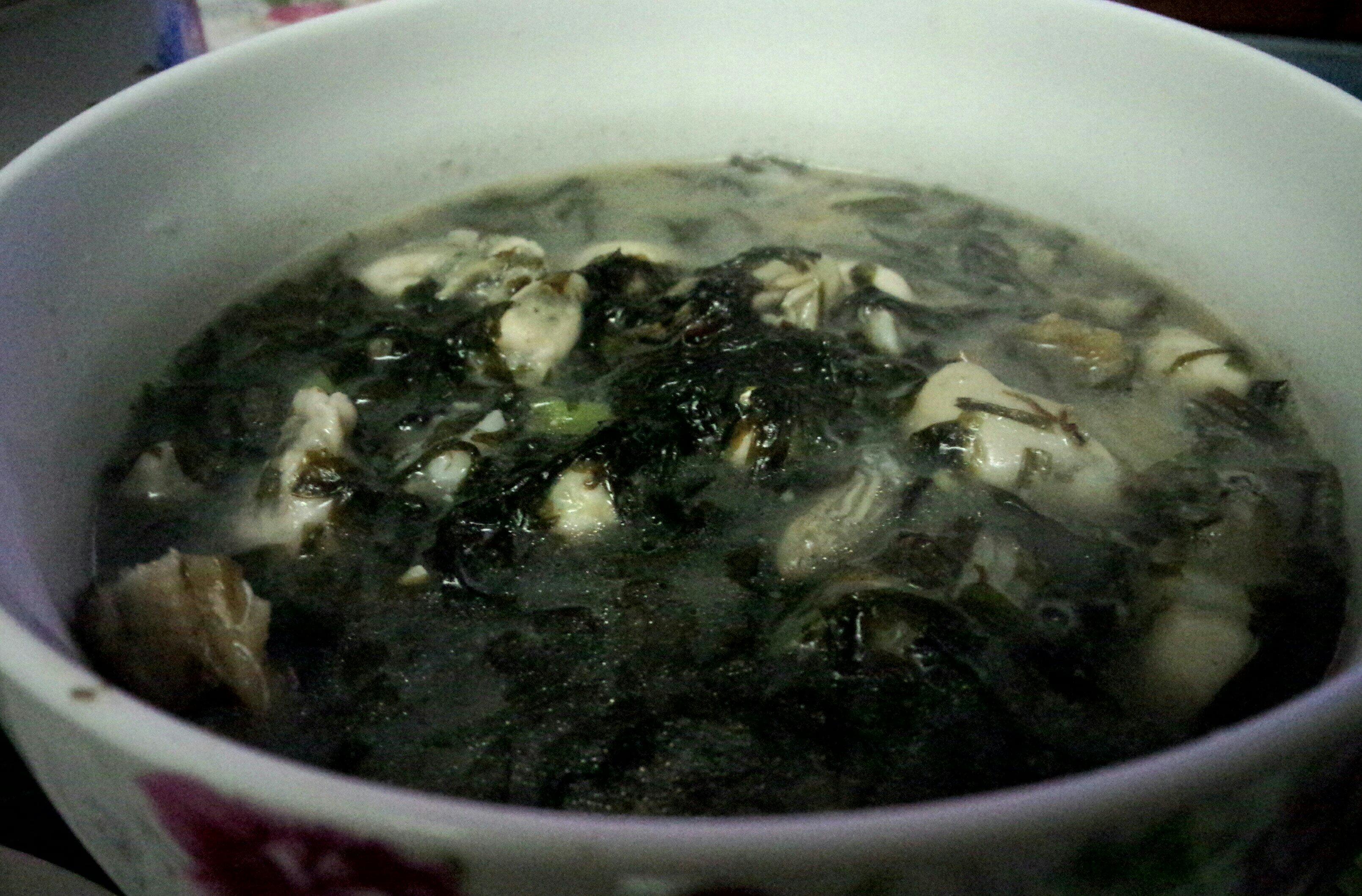 紫菜海蛎汤的做法
