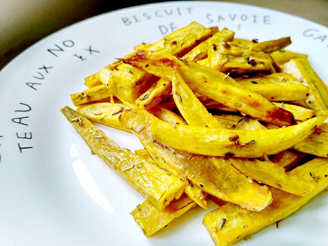 橄榄油香草烤红薯条