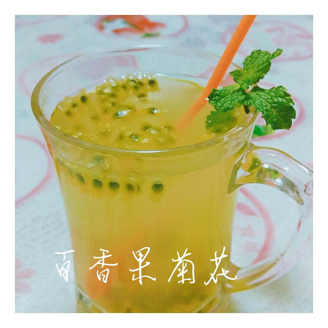 百香果菊花蜂蜜茶