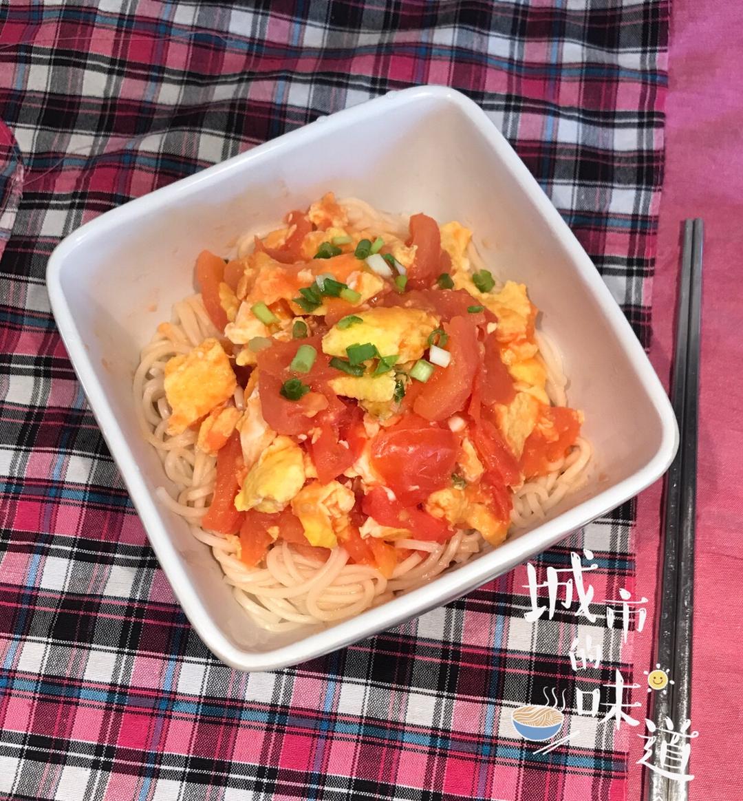 番茄鸡蛋盖浇面