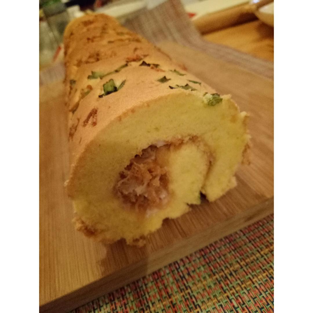 香葱肉松蛋糕卷