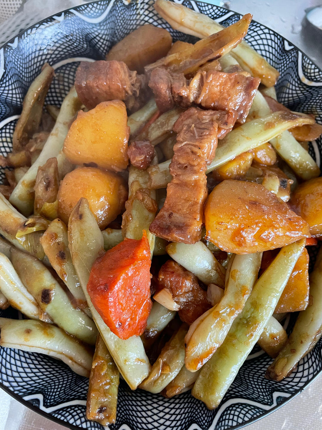 五花肉炖芸豆土豆 Pork Belly with B&P