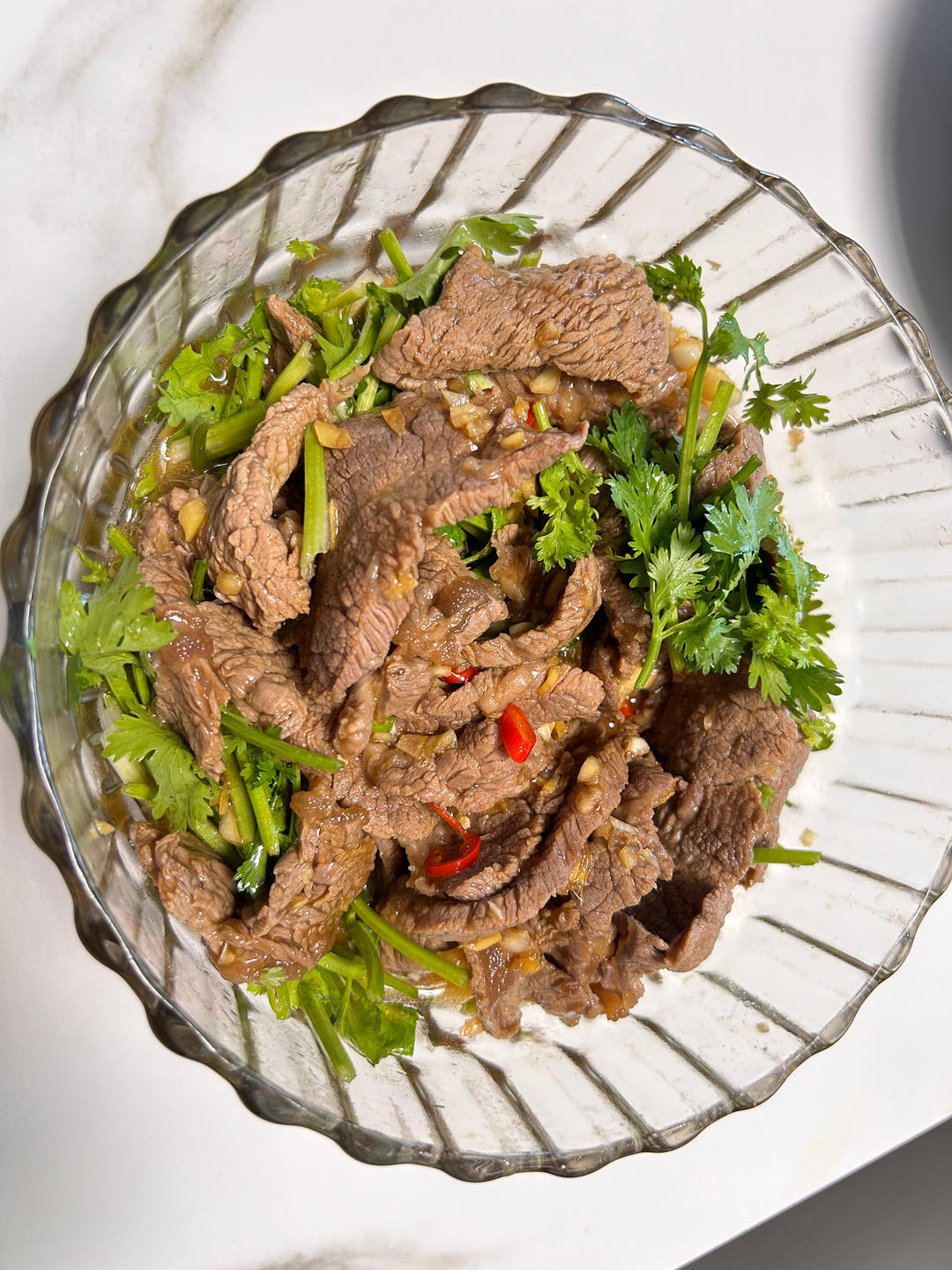 好吃又下饭的香菜拌牛肉