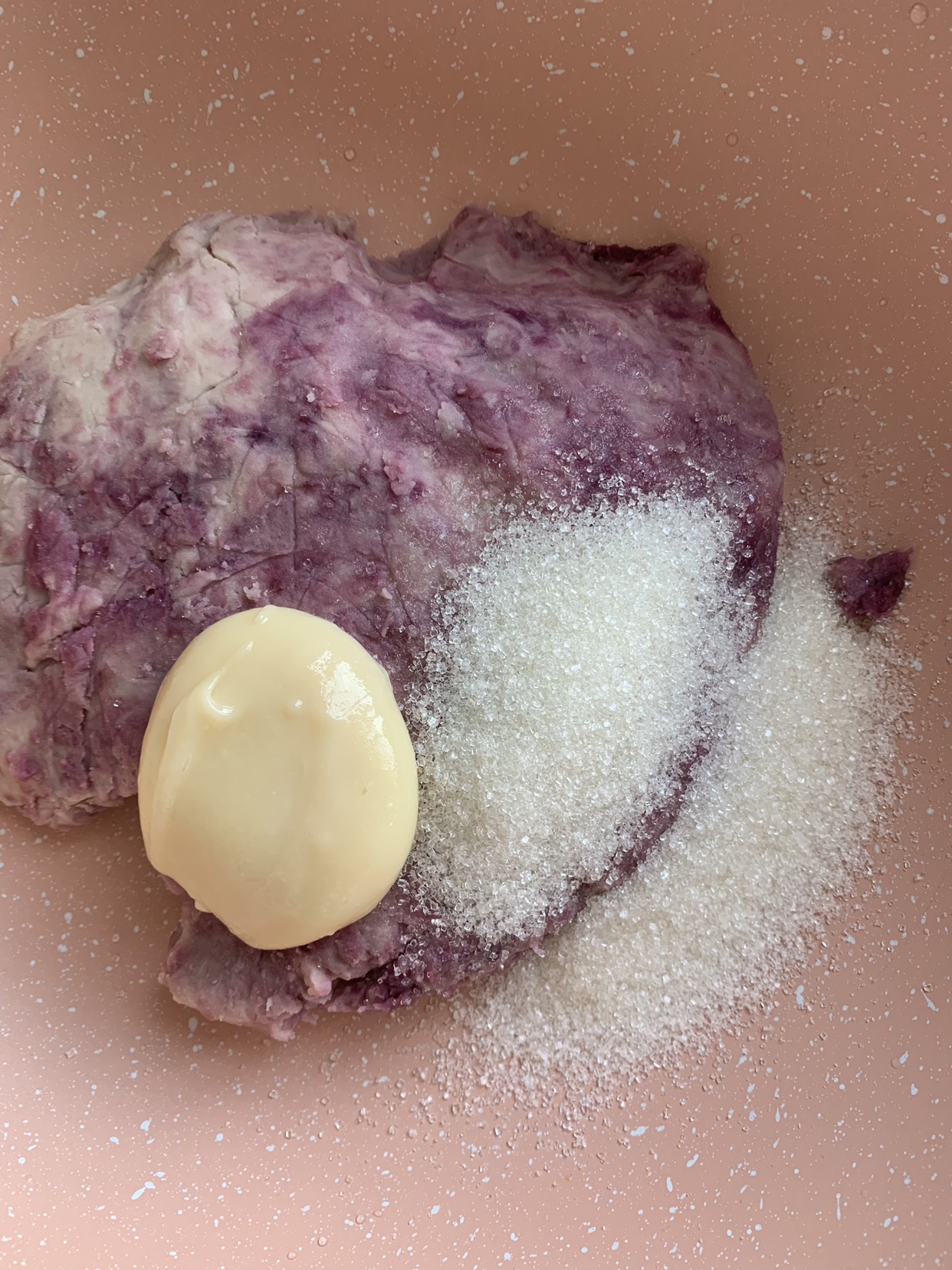 奶香紫薯香芋馅的做法 步骤6