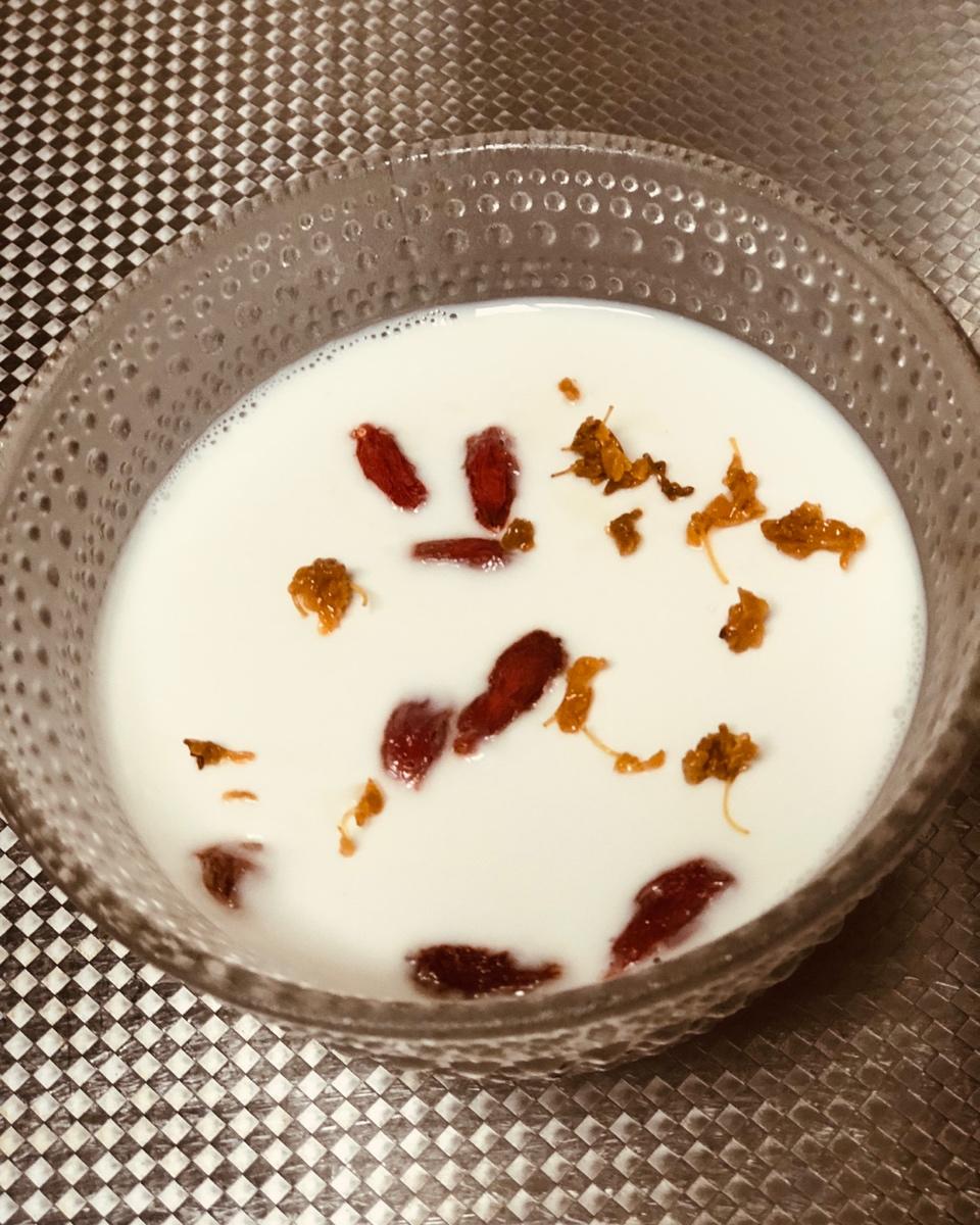 鱼胶玫瑰奶冻0腥味（花胶布丁）