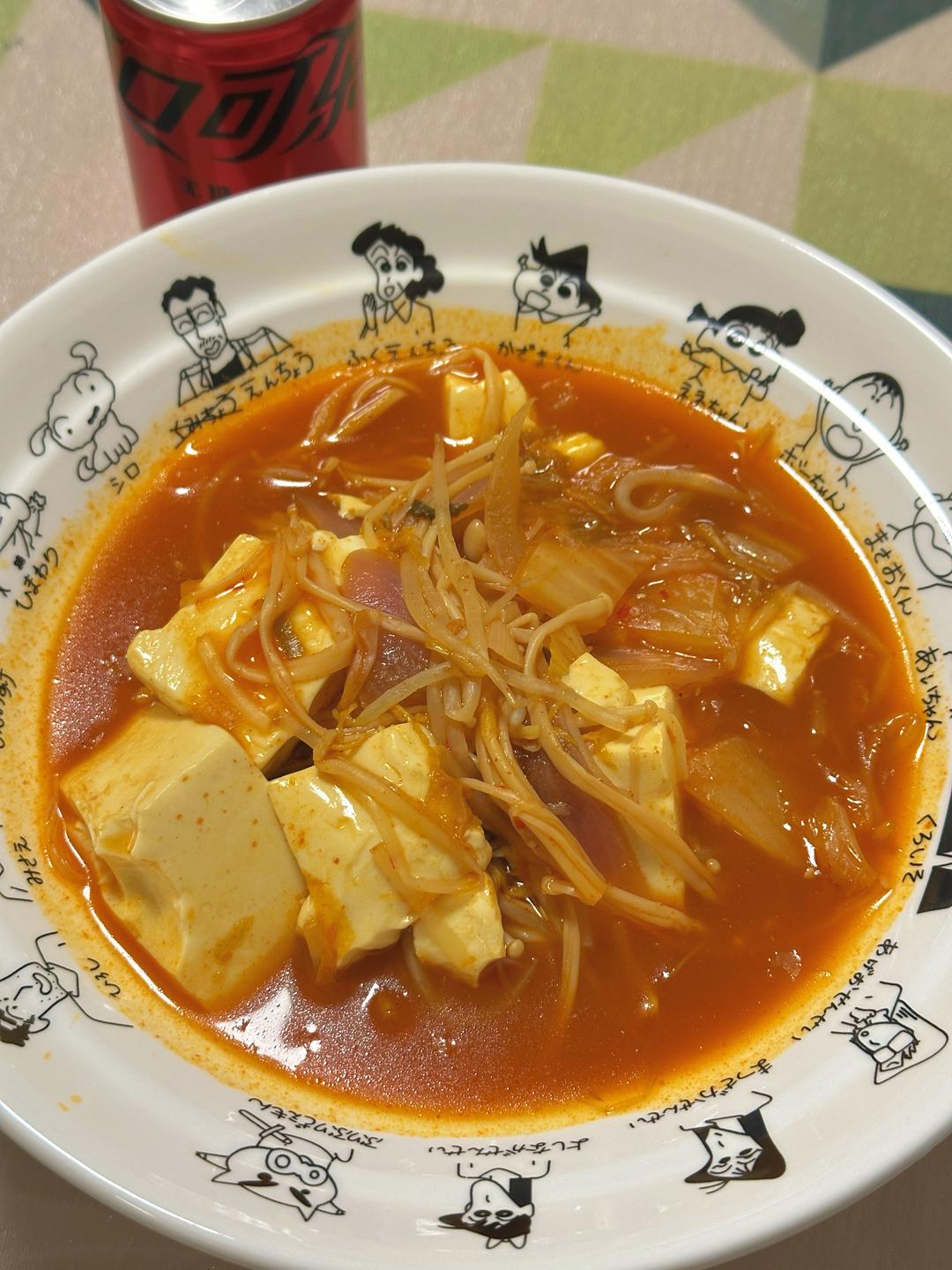 辣白菜豆腐汤