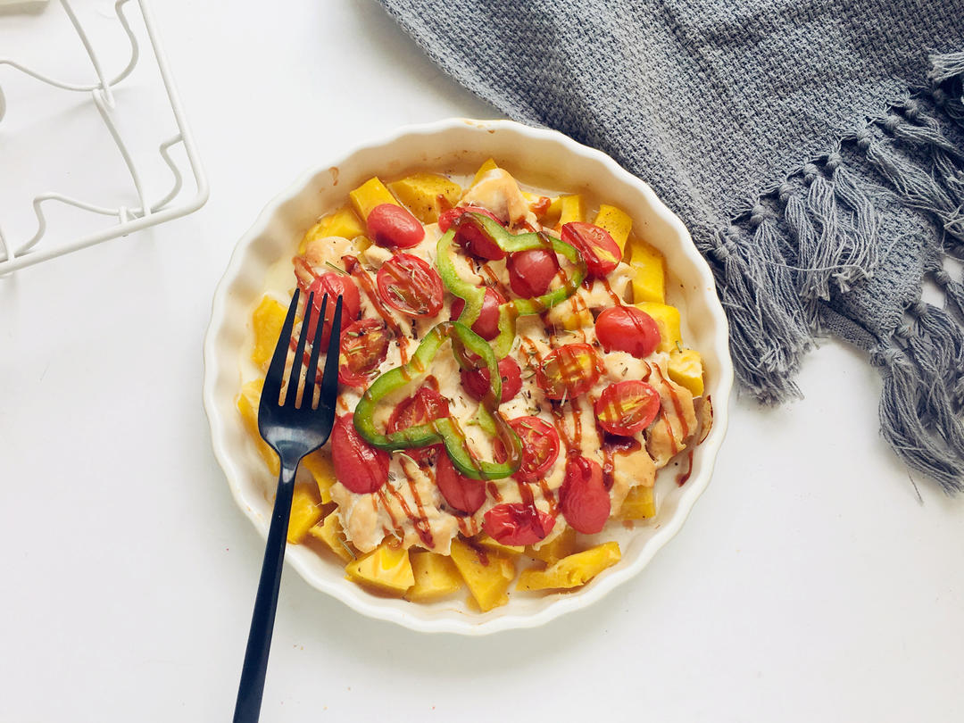 低脂南瓜烤鸡胸的做法