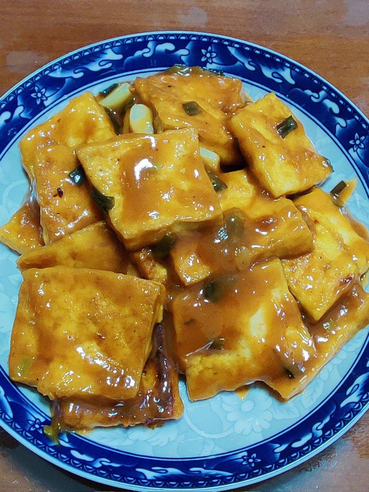 蒜香煎豆腐 炒鸡无敌美味